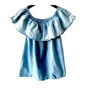 Soft Joie Nilima Off-The-Shoulder Top. Sky-Blue. XS​​​